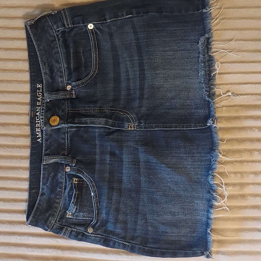 Blue jean skirt from AE